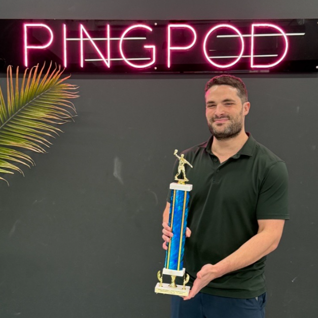 Jack Daly holding trophy